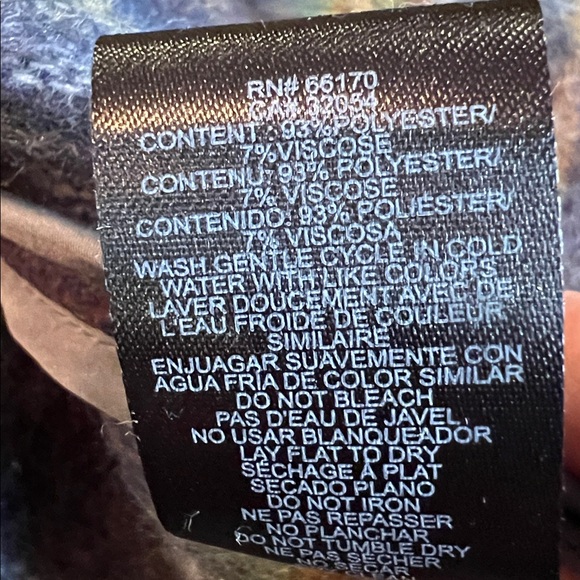 Anthropologie Pilcro Plaid Open Vest Blue Yellow Brown Orange Vest One Size - Picture 7 of 8